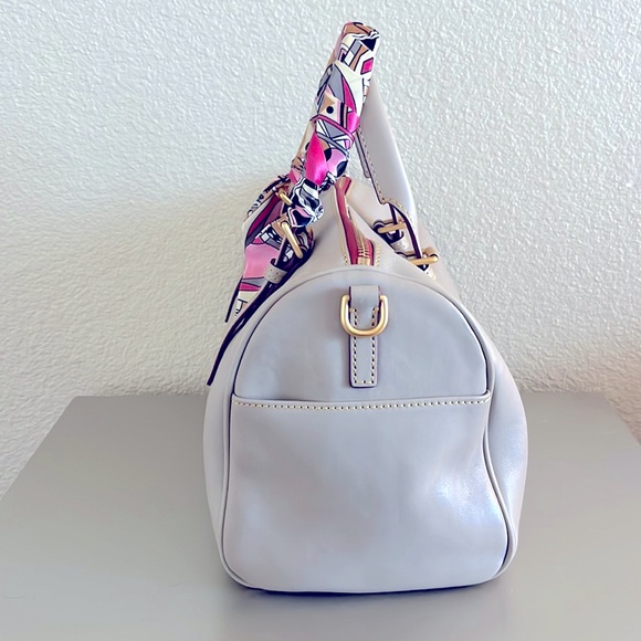 Dooney & Bourke Florentine Olivia Satchel / Light Taupe - Picture 3 of 14